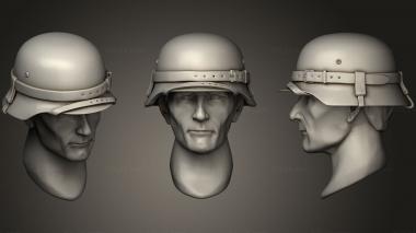 Military figurines HEADS HELMETS7 3d model